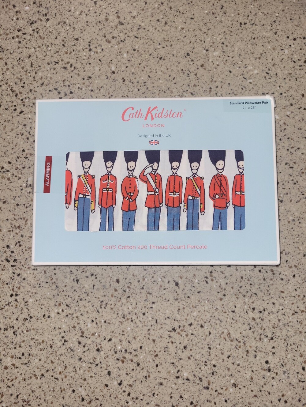 Cath Kidston 2 Standard 21x28 Pillowcase Set London Guards Cotton Soldiers UK